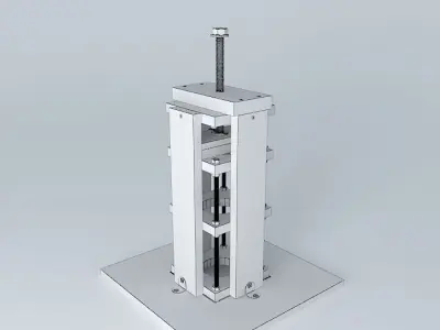 Lifting system for table Router 3D model