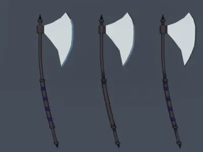 Game asset pack 1 Low-poly 3D model