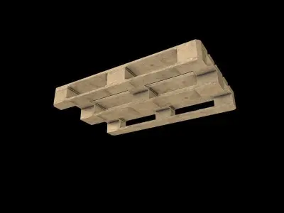 palette wooden pallet 3D model