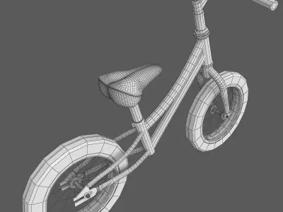 Mini Childrens Balance Bike 3D model