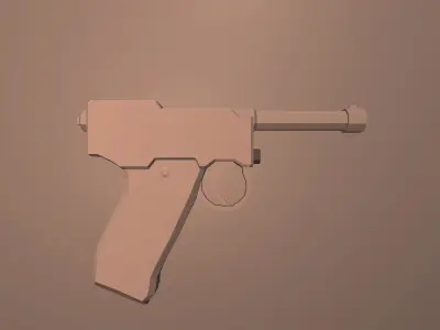 WWII Low Poly Weapons Pack Low-poly 3D model