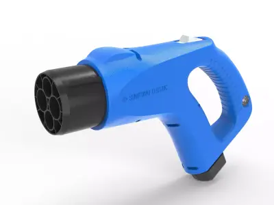 CHAdeMO Connector 3D model