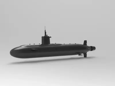 Submarine 3D model get