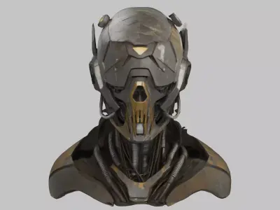 Cybernetic Reaper Model Low-poly 3D model