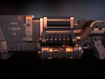 wolfentein2 laserkraftwerk Low-poly 3D model