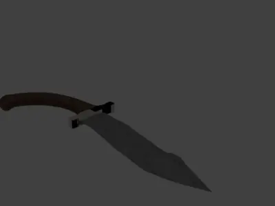 medieval collection axe with handle Free low-poly 3D model