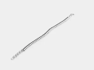 Link Chain V5 - Silver Cuban Style Bracelet  3D model