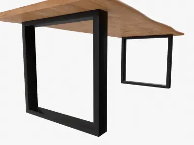 Industrial Table Free low-poly 3D model