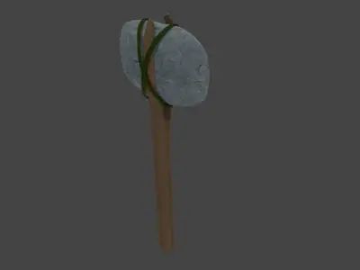 3d Survival Medieval Axe Free low-poly 3D model