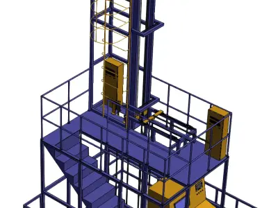 Cable testing machine 3D model