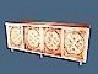 Console sideboard with ornate carvings 3D model