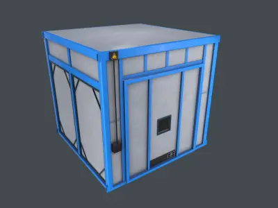 Industrial Oven Game Ready Low-poly 3D model