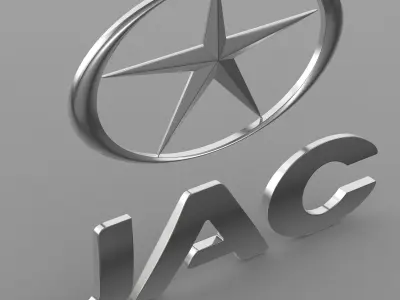 jac logo 3D model by 3dlogoman