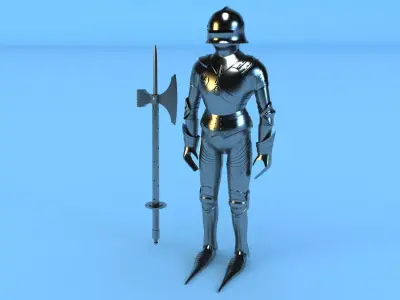 knight armor 3D model