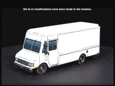 1-87 1995 Chevy P30 Delivery Van Print Ready STL 3D print model purchase
