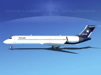 Boeing 717-200 Texair 2 3D model