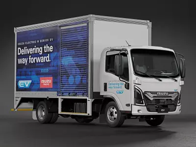 2025 Isuzu N-Series EV Van Truck 3D model