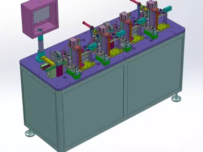 SIM card assembly machine 3D model