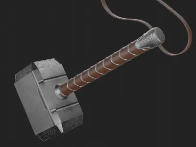 Mjollnir The Hammer of Thor 3D model