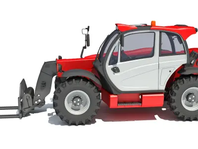 Telescopic Forklift 3D model purchase