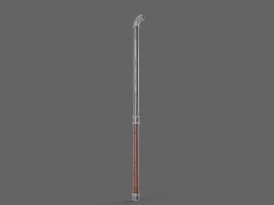 PBR Pipe Weapon V1e Low-poly 3D model