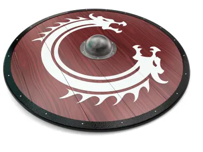 Viking shield 3D model
