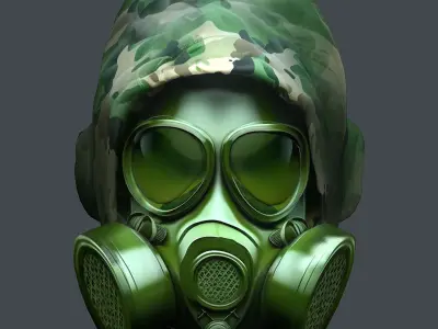 Helmet 3d model military combat Military Low-poly 3D model