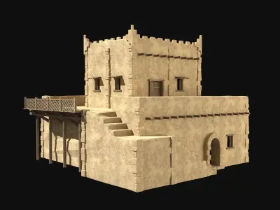 DESERT ARAB ANCIENT EGYPT TURKEY SUMER BABYLON HOUSE COLLECTION Low-poly 3D model