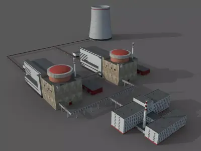 Nuclear power plant 3D model order
