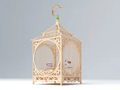 CHINESE BIRD CAGE 01 3D model