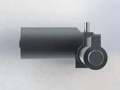 Atuador Eletrico 600mm 3000N Electric Actuator 3D model