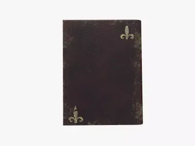Antique Leather Book Low-poly 3D model