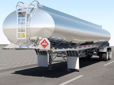 Semitrailer Tank Polar 3D model