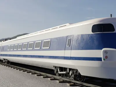 Train 3D model japanese high speed 3D model