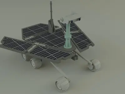 Planetary exploration vehicle 3D model