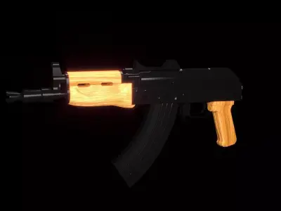 AK-47 Micro Draco Pistol 3D model