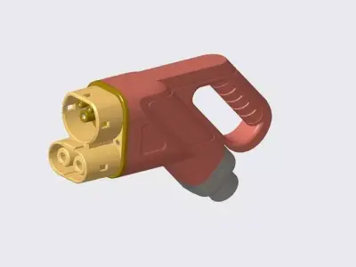EV Charging plug - CCS2 3D print model