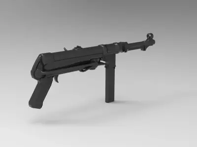 MP38 Submachine Gun 3D model