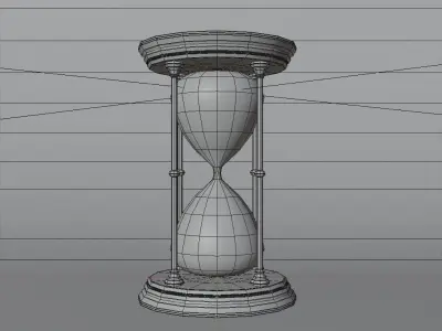 Sand clock 3D model