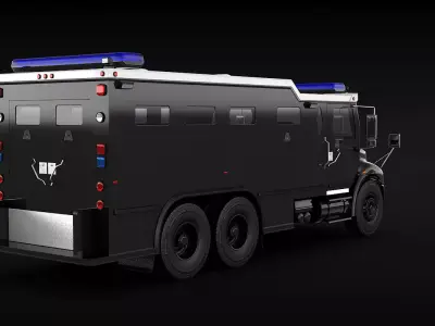 SWAT Truck 3D model purchase