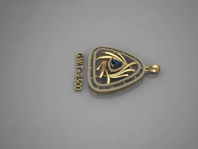 FASHION  PENDANT 3D model 2