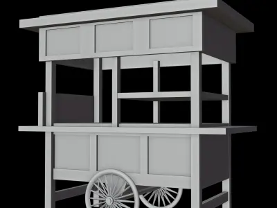 cart 3d model  3D model