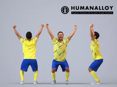 00467Xavier012 - Adult Caucasian male exercising in sports 3D model