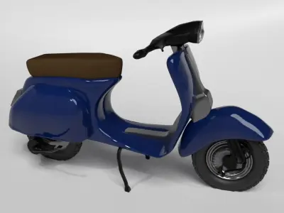  Vespa Scooter  Free 3D model