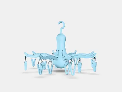 PRESSA mini rotary dryer16 clamps Low-poly 3D model
