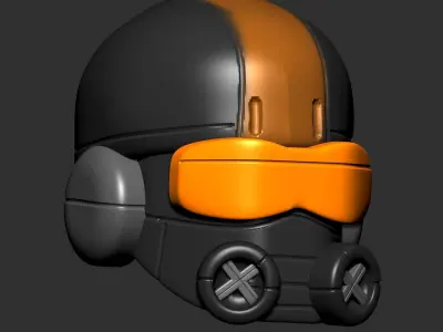 helmet high poly sculpt 3d printable 3D model 3D model purchase