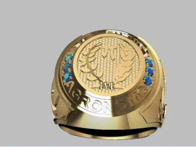 anillo ingeniero agronomo 3D model