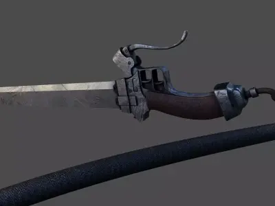 3D Maneuver Gear 3DMG Attack on Titan ODM Weapon 3D model