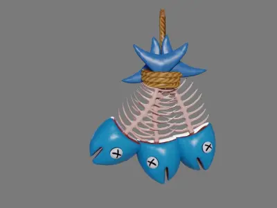 Fish Skeleton Low-poly 3D model purchase