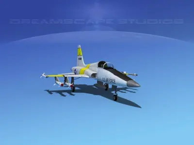 Northrop F-5E Tiger V04a USAF 3D model
